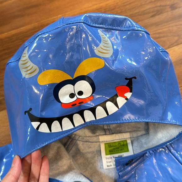NWOT Western Chief Kids Blue Monster Raincoat - Picture 6 of 6